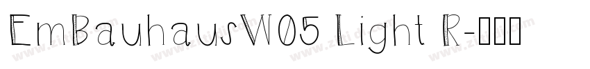 EmBauhausW05 Light R字体转换